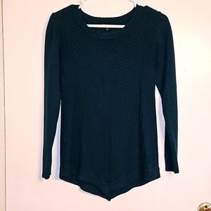 Ab studio teal sweater women's small